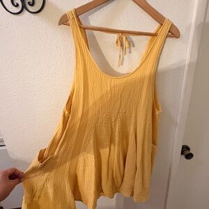Sunny Yellow Women's Sleeveless Tunic